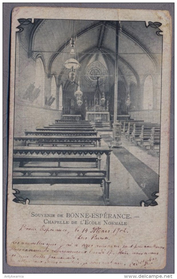 Bonne-Esperance Chapelle Ecole Normale   1902y   D125 - Estinnes