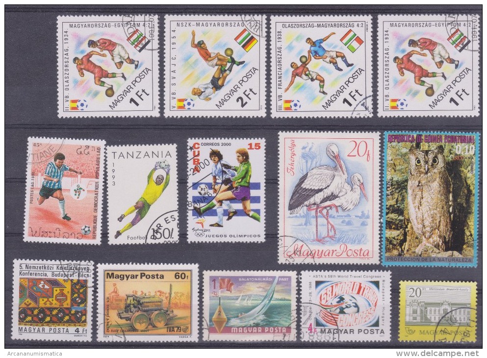 LOT OF USED STAMPS DEPORTES SPORTS ANIMALES  ANIMALS  PAISES  COUNTRIES VARIOS  VARIOUS   S-1656 - Vrac (max 999 Timbres)