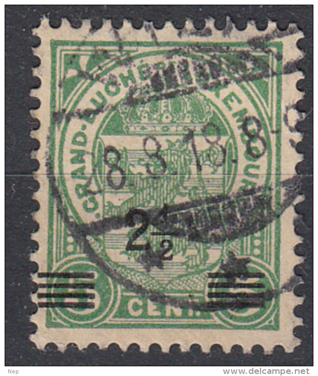 LUXEMBURG - Michel - 1915 - Nr 107 - Gest/Obl/Us - 1907-24 Ecusson