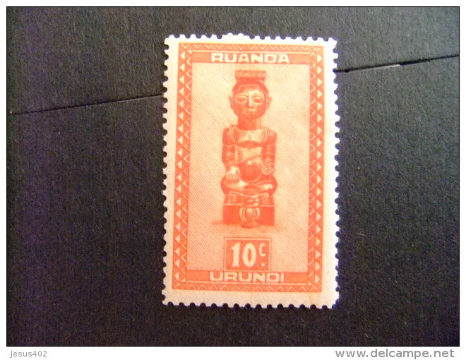 RUANDA - URUNDI 1948 ART RWANDAIS COB Nº 154 * MH - Nuevos