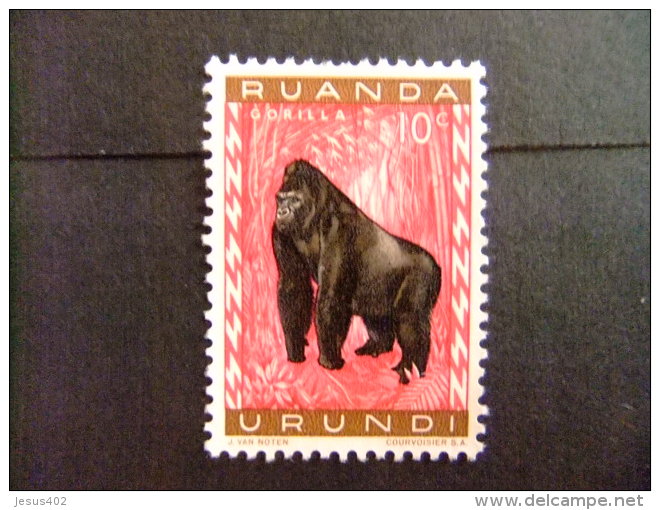 RUANDA - URUNDI 1959 FAUNA DIEREN COB N&ordm; 205 &ordm; FU - Used Stamps