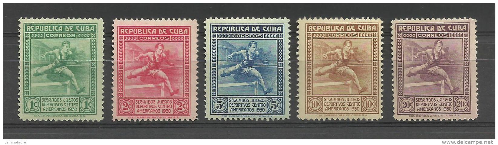 Yvert N° 207/11 -  Juegos Déportivos Centro Américanos 1930 # MH # - Nuovi