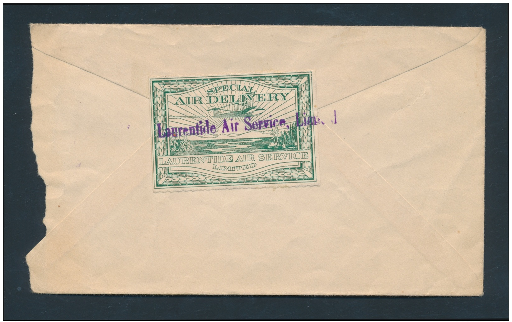 Canada #CL2 Cvr Cover To Huronian Belt Mining Co. In Haileybury With Laurentide Air Service 25c... - Airmail