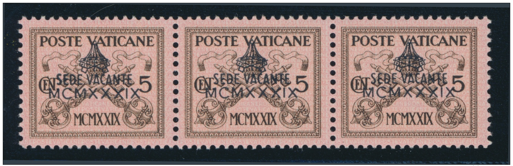 Vatican #61-67 ** 1933, 1939 5c To 75c Interregnum Sede Vacante Overprints, Set Of 7 Mint Never... - Other & Unclassified