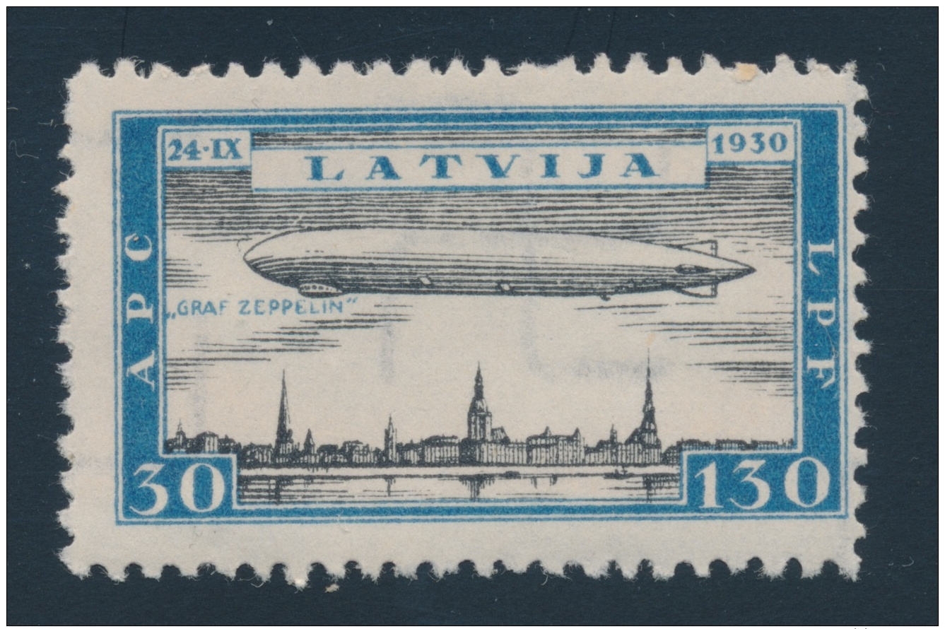 Latvia #CB21-CB24 ** 1933 8s To 40s Airplanes And Zeppelins, Watermark Swastika, Fresh, Fine-very... - Latvia