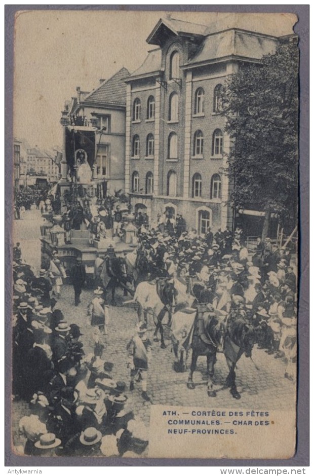 ATH CORTEGE DES FETES COMMUNALES CHAR DES NEUF PROVINCES     D137 - Ath