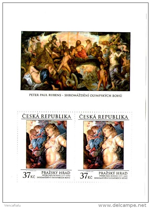 Year 2014 - P.P. Rubens - S/S With 2 Same Stamps, MNH - Neufs