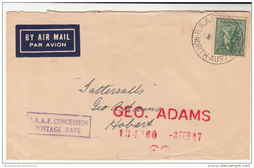 Australia / Forces Airmail / Military Mail / Censorship - Other & Unclassified