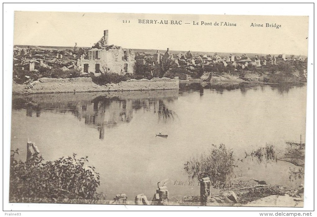 CPA - BERRY AU BAC, LE PONT DE L' AISNE - Aisne 02 - - Other & Unclassified