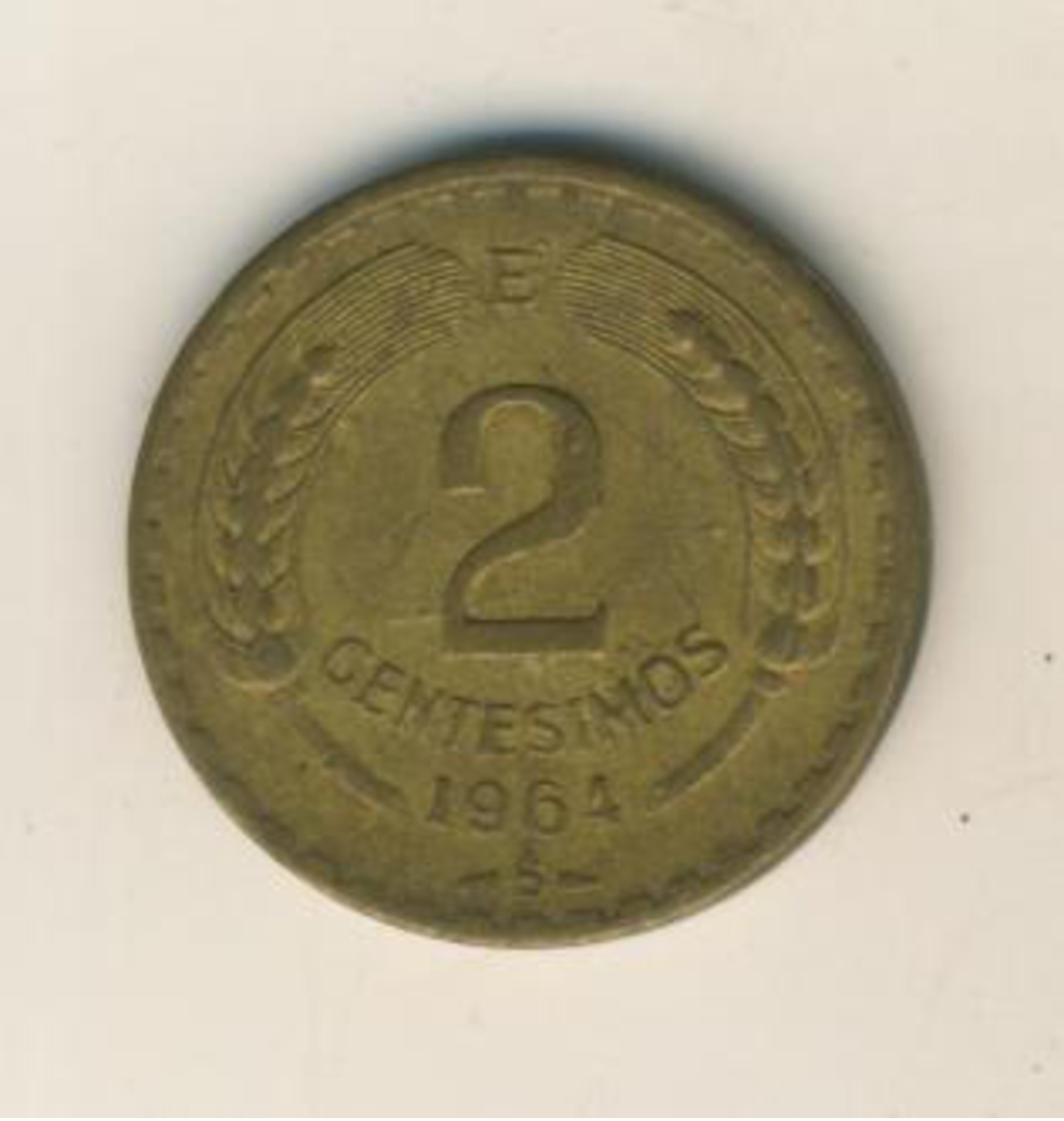 Chile V. 1974  2 Centesimos  (48019) - Chile