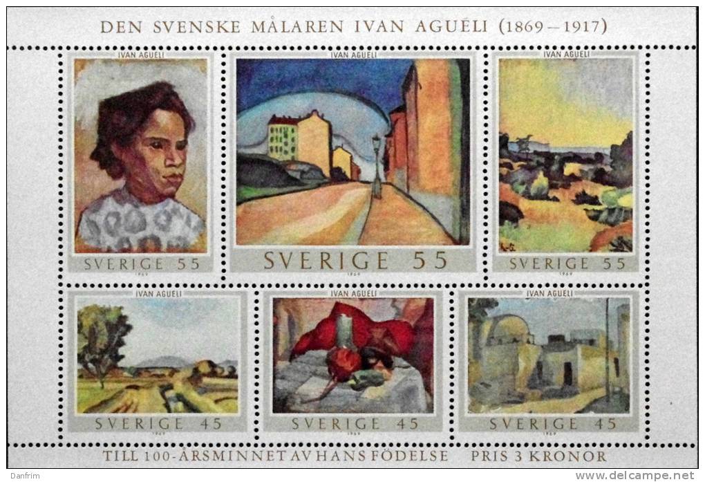 Sweden 1969  BLOCK 1  MiNr.638-643 MNH (**)  (lot 328 ) - Neufs