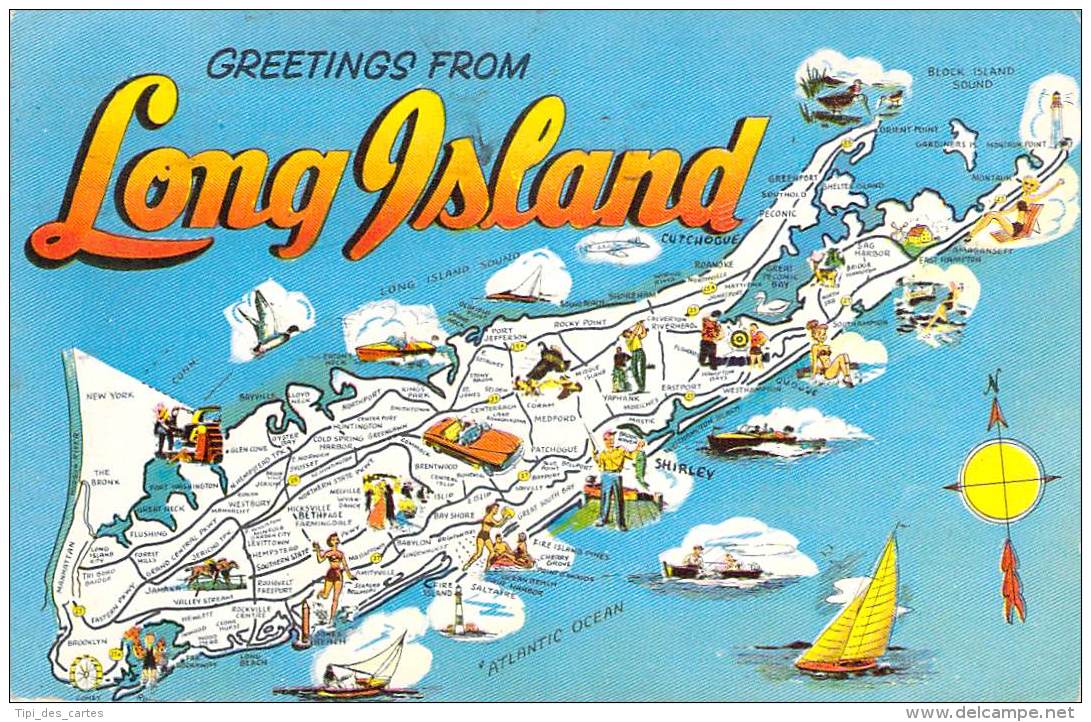 USA - Long Island - Greetings - Long Island