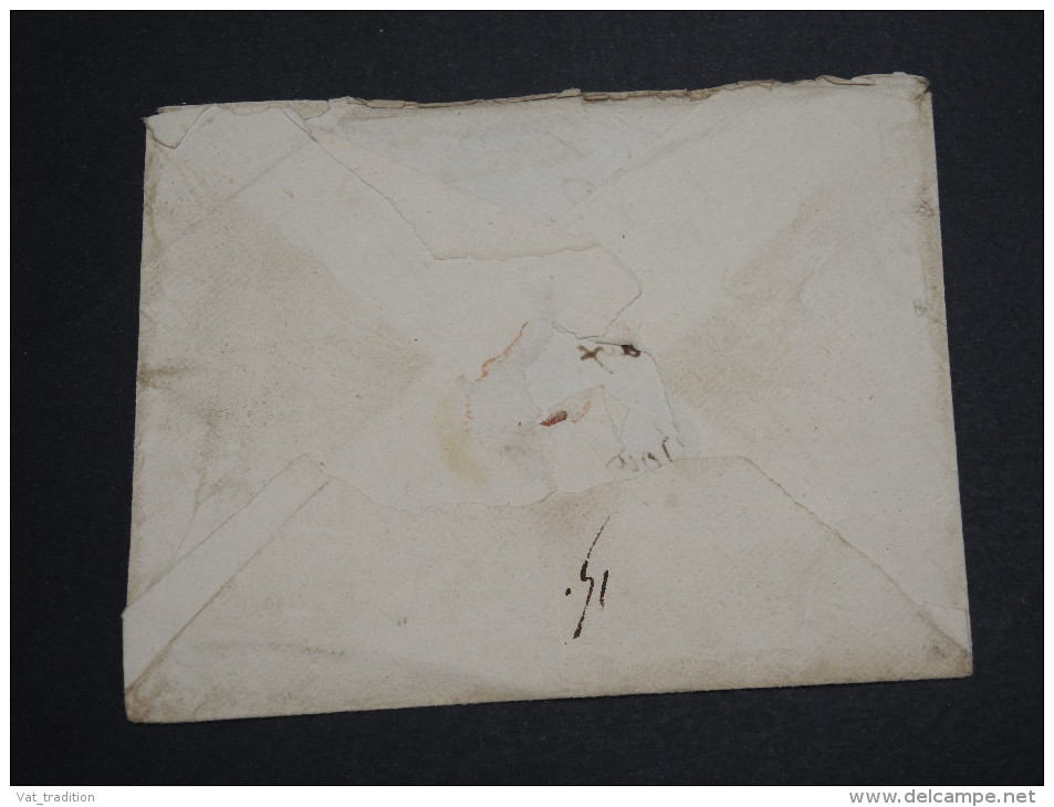 FRANCE - Enveloppe Avec Marque Postale " 79 Fontenay Le Peuple " Pour Bourg - A Voir - L 2618 - 1801-1848: Précurseurs XIX