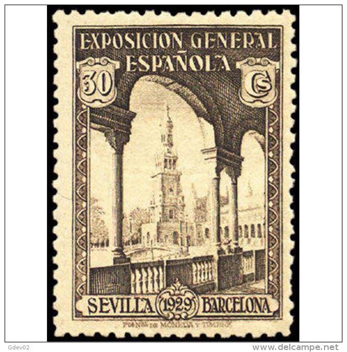 ES441STV-LFT***441Starsc.Spain.Esgane.PRO EXPOSICION SEVILLA BARCELONA.1929 (Ed 441**) - Otros & Sin Clasificación