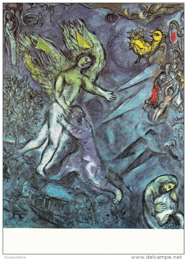 06 - Nice - Musée National Message Biblique - Marc Chagall. 9 La Lutte De Jacob Et Ange. Genèse - Musées Nationaux PR938 - Museos