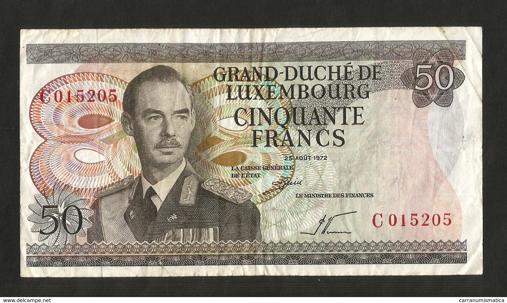 LUXEMBOURG - 50 FRANCS (1972) - Luxemburgo