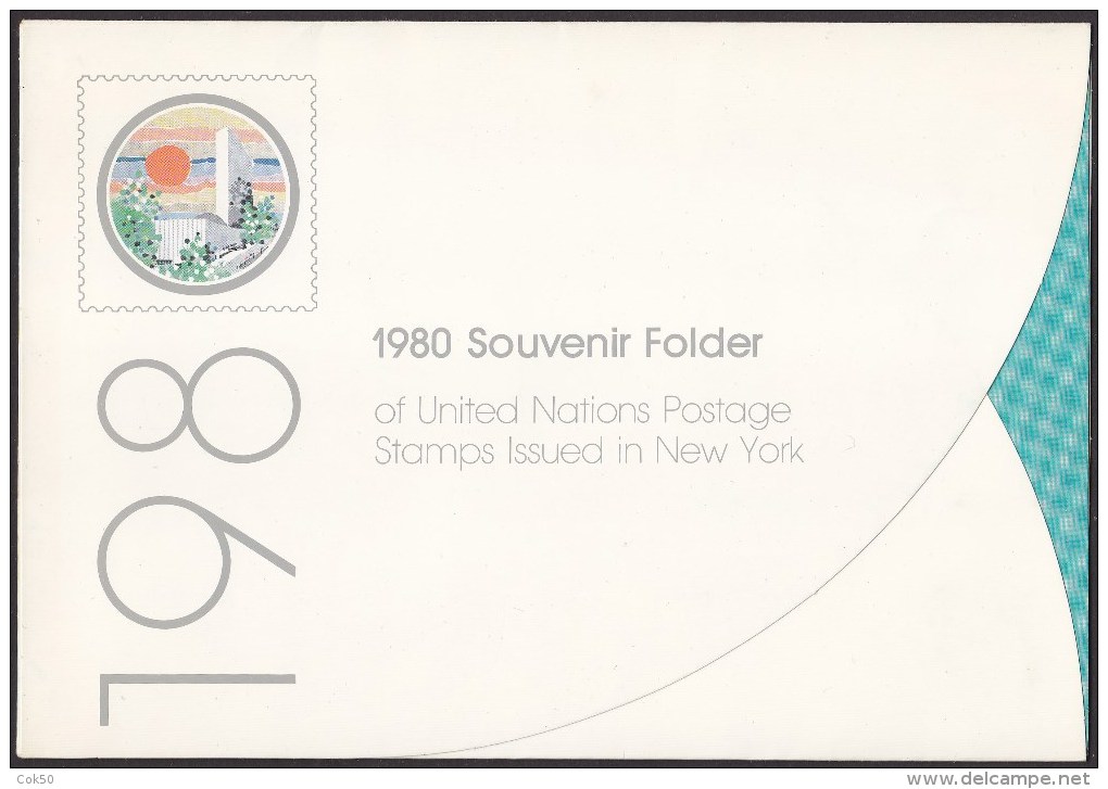 UN - United Nations New York 1980 MNH Souvenir Folder - Year Pack - Andere & Zonder Classificatie