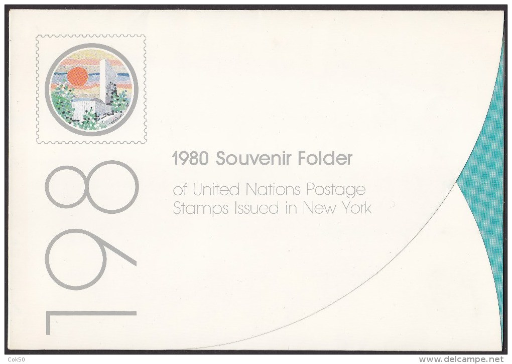 UN - United Nations New York 1980 MNH Souvenir Folder - Year Pack - Sonstige & Ohne Zuordnung