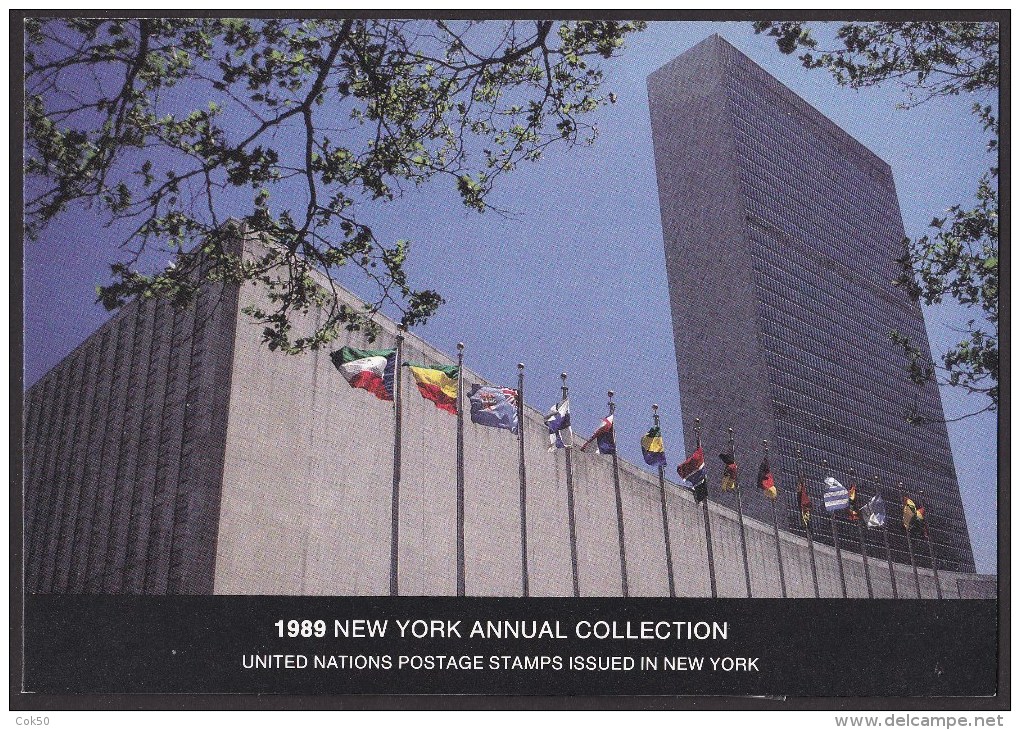 UN - United Nations New York 1989 MNH Souvenir Folder - Year Pack - Otros & Sin Clasificación