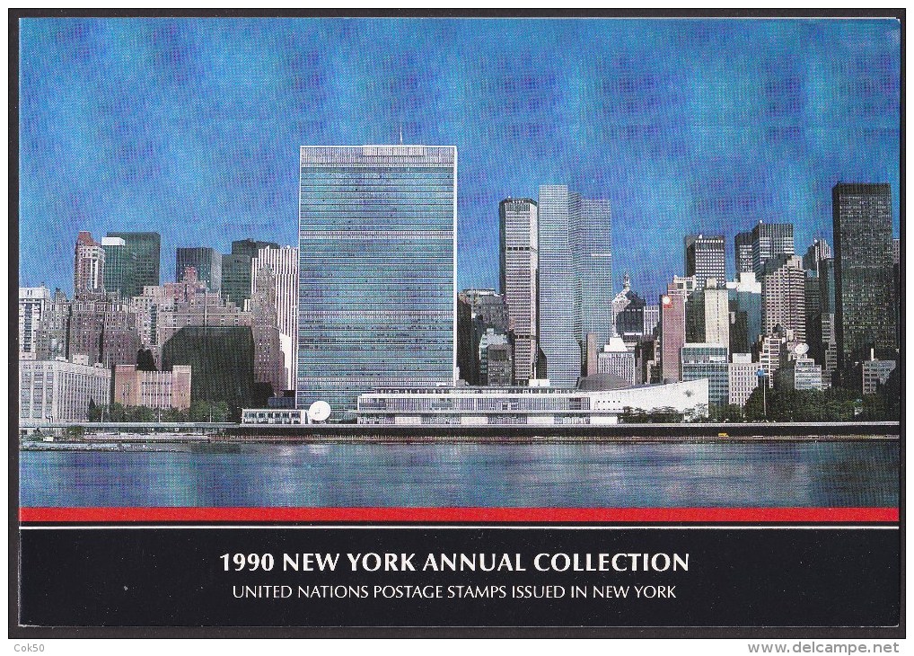 UN - United Nations New York 1990 MNH Souvenir Folder - Year Pack - Autres & Non Classés