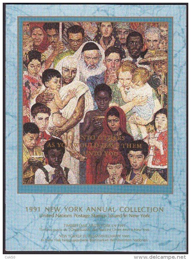 UN - United Nations New York 1991 MNH Souvenir Folder - Year Pack - Sonstige & Ohne Zuordnung