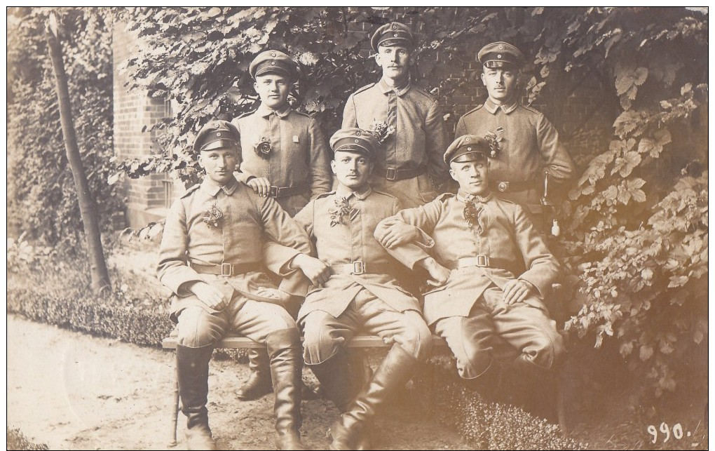 Foto Deutsche Soldaten 1.Weltkrieg Oldenburg Beritten Artillerie? Feldgrau - Krieg, Militär