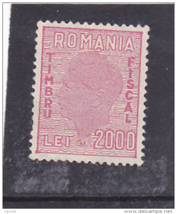 # 187 REVENUE STAMP, 2000 LEI, MNH**, ROMANIA - Fiscale Zegels