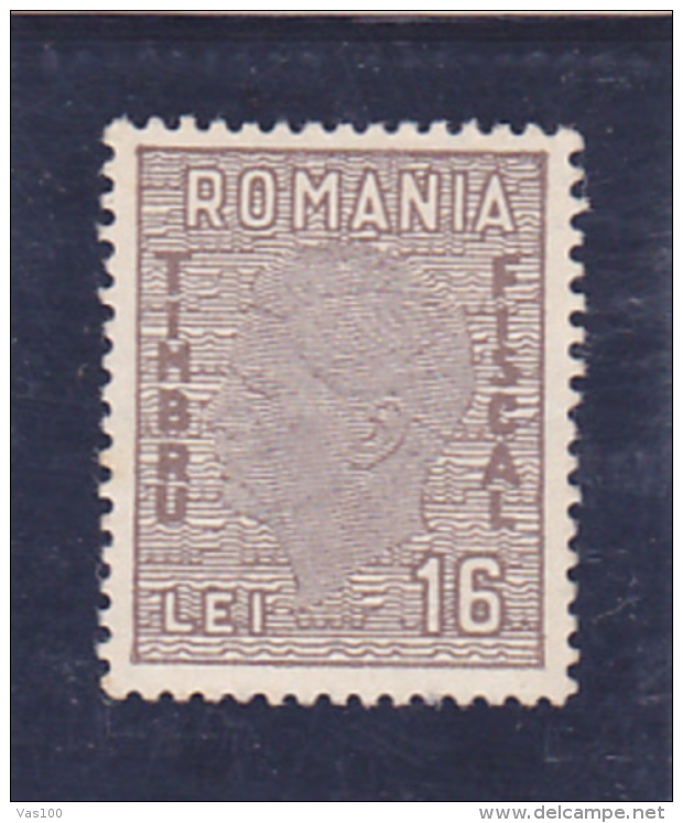 # 188 REVENUE STAMP, 16 LEI,  ROMANIA - Fiscale Zegels