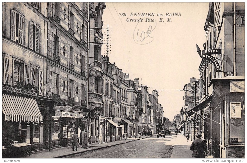 CPA 95 ENGHIEN LES BAINS GRANDE RUE - Enghien Les Bains