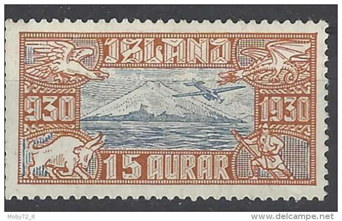 Islanda - 1930 - Nuovo/new MH - Millenario - Mi N. 142 - Nuovi