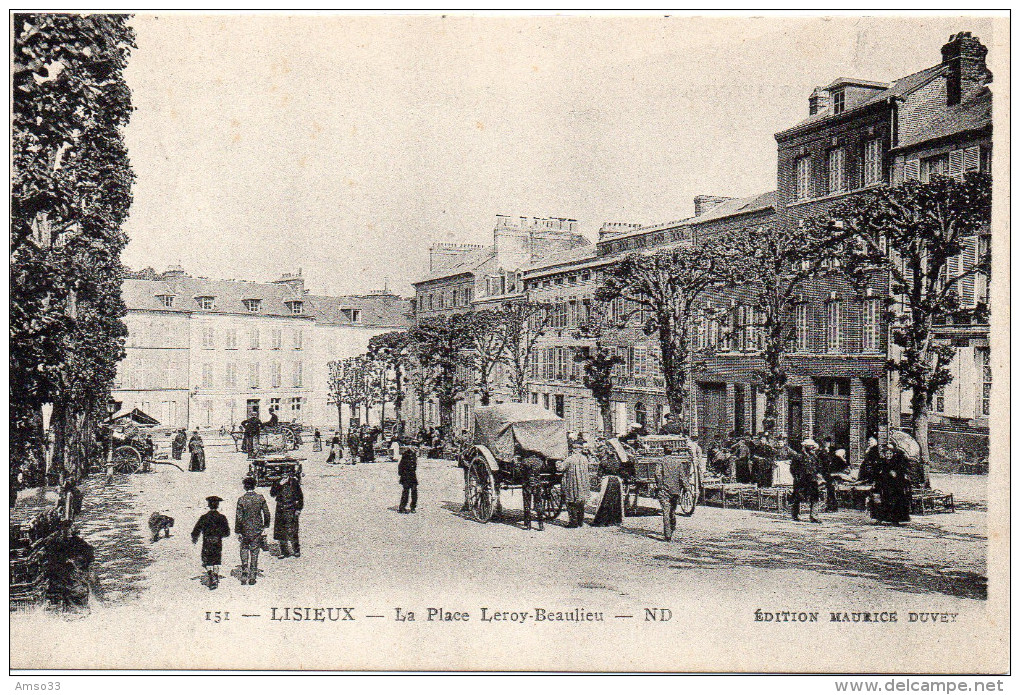 7605. CPA 14 LISIEUX. LA PLACE LEROY-BEAULIEU - Lisieux