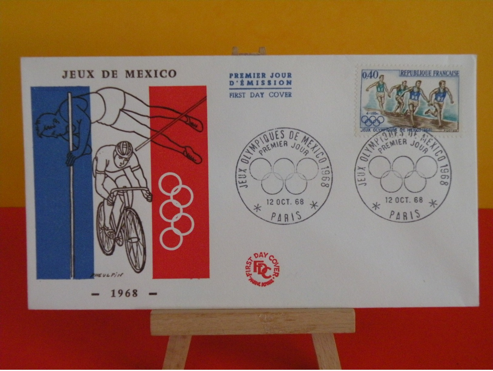 FDC - Jeux Olympique De Mexico 1968 - Paris - 12.10.1968 - 1er Jour, Coté 2 € - 1960-1969