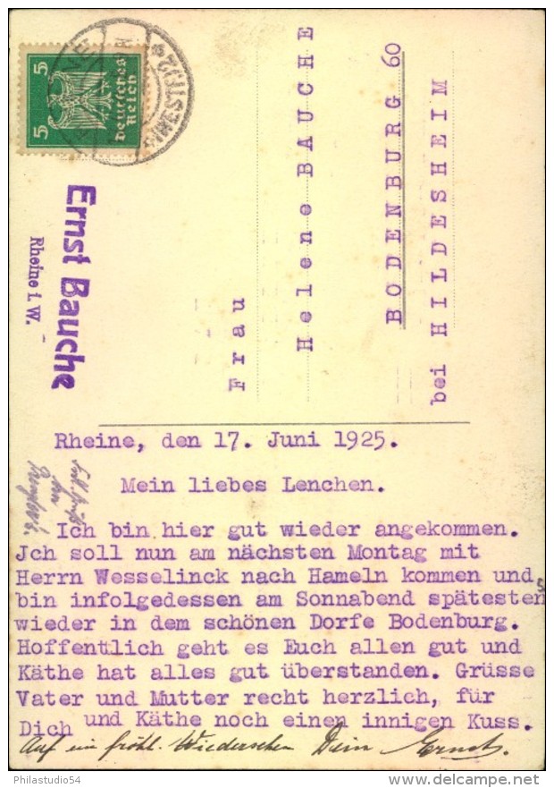 1925, Tolle Firmen-Werbekarte,  Reklame,Backen; MATADOR-Auszugmehl, Wesermühlen-AG Hameln, RHEINE, - Sonstige & Ohne Zuordnung