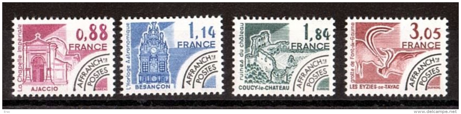 France - 1981 - Préoblitérés N° 170 à 173 - Neufs ** - Monuments Historiques - 1964-1988