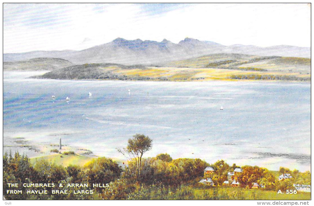 ECOSSE Scotland Lot De 2 Cartes CpAa - R/V Des 2 Cartes Bowen Craigs /The Cumbraes And Arran Hills--Editions VALENTINE´S - Ayrshire