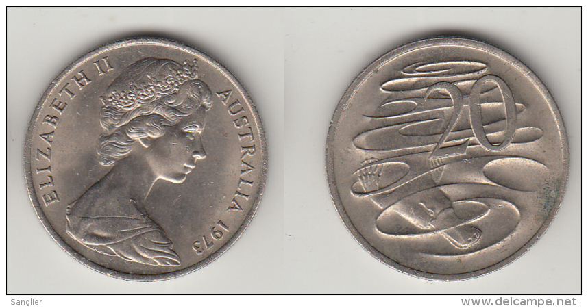 AUSTRALIE 20 CENTS 1973 - 20 Cents