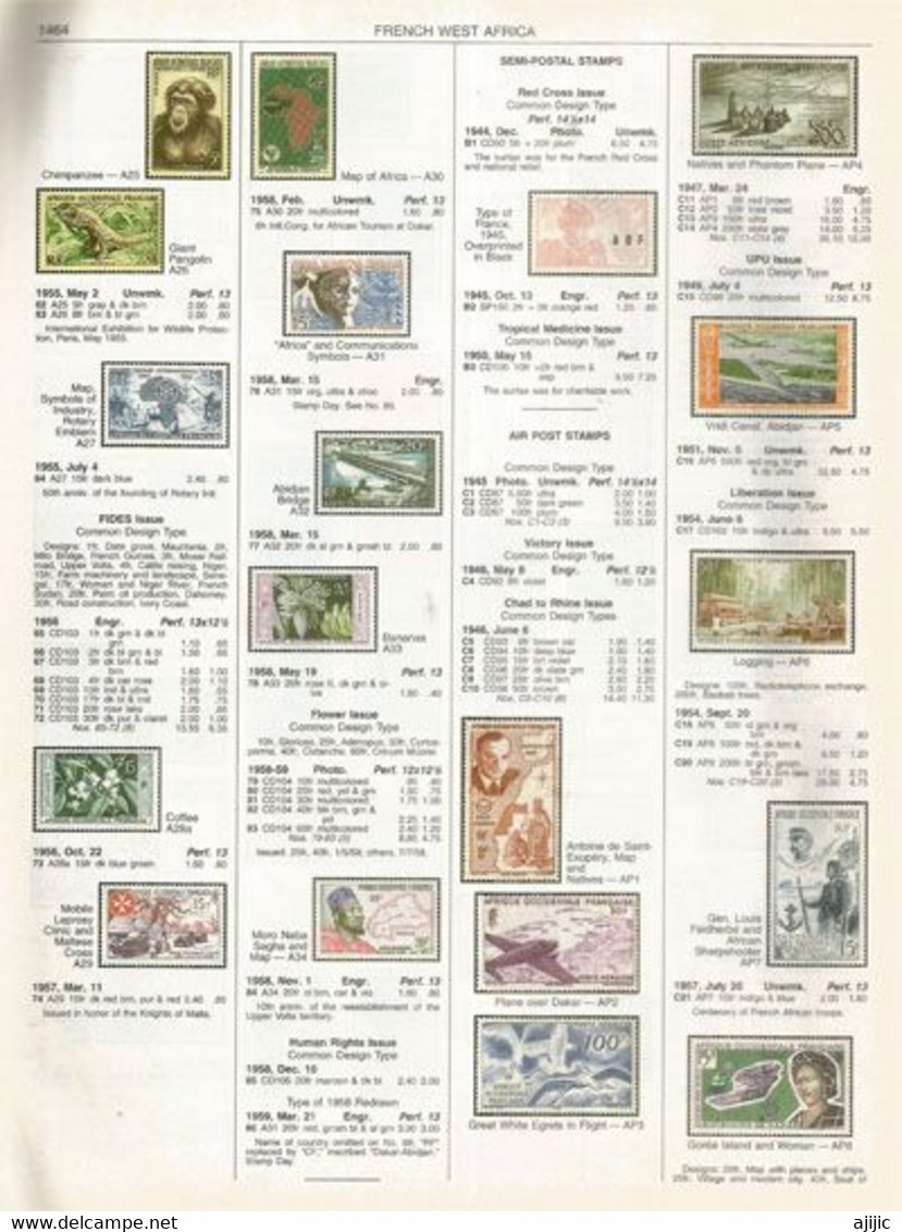 Catalogue Américain SCOTT , Numérotation Et Valeurs En US$. FRANCE,REUNION,etc. 216 Pages - Stati Uniti