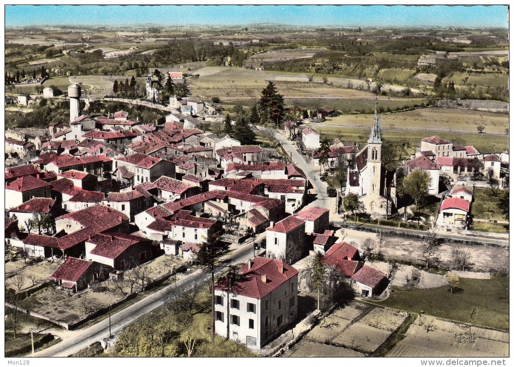 LAROQUE-TIMBAUT (47)  L'EGLISE ET L'ECOLE DES FILLES - Laroque Timbault