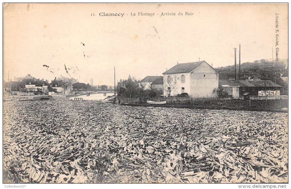 58-CLAMECY- LE FLOTTAGE  - ARRIVEE DU BOIS - Clamecy