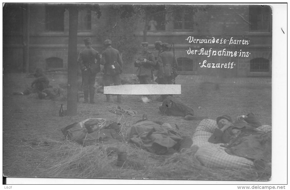 Morchlingen Camp Des Russes Bléssés Français Dans Un Hôpital Allemand 1 Carte Photo 14-18 Ww1 Wk1 - War, Military