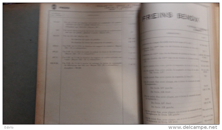 Catalogue général des pièces détachées CITROEN 1936 à l'usage des concessionnaires - complet