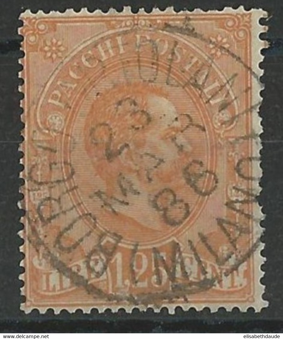 ITALIE - 1884 - COLIS POSTAUX - YVERT N° 5 OBLITERE - COTE = 30 EUROS - Afgestempeld
