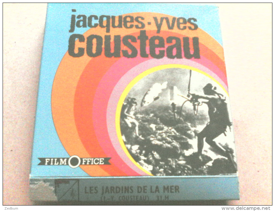 SUPER 8 - COUSTEAU - LES JARDINS DE LA MER - FILM OFFICE - 35mm -16mm - 9,5+8+S8mm Film Rolls