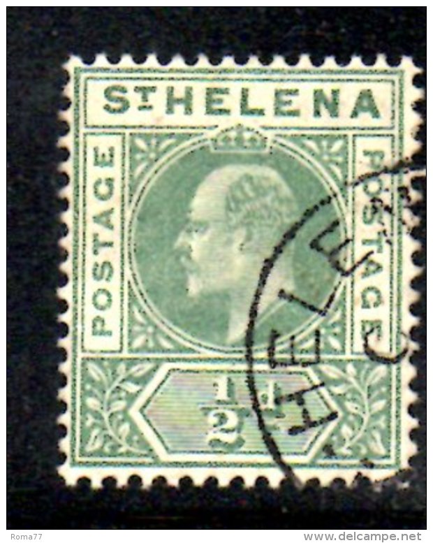 T592 - ST HELENA 1902 , Gibbons N. 53 Usato - St. Helena