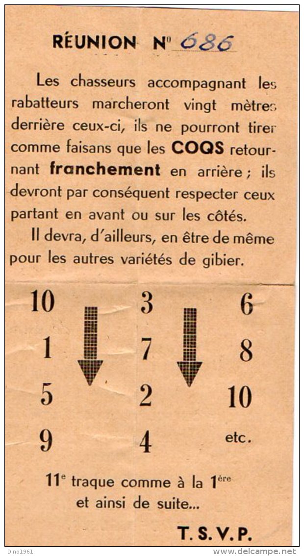 VP5523 - Carte - Réunion N°686 - Chasse - Otros & Sin Clasificación