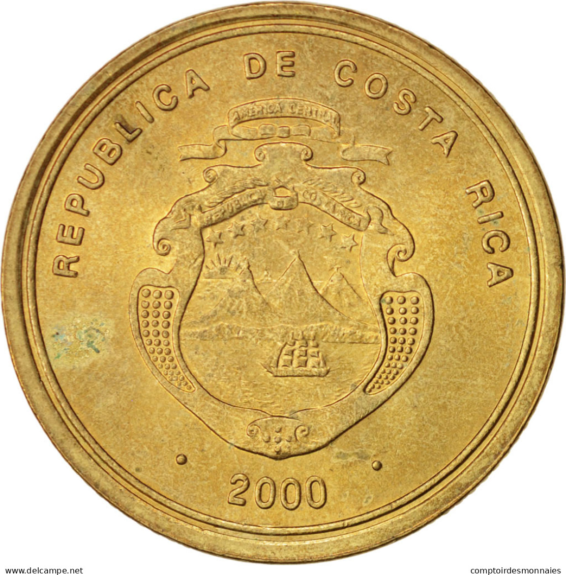 Monnaie, Costa Rica, 100 Colones, 2000, SUP, Laiton, KM:240 - Costa Rica