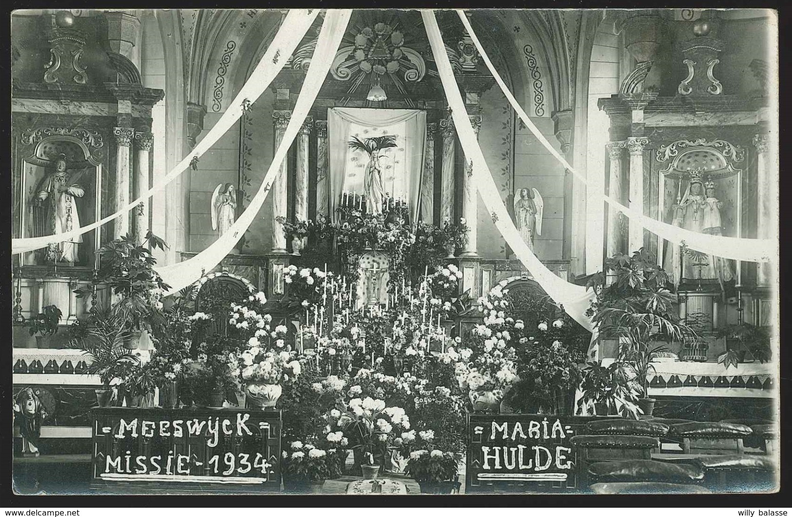 G. CPA - Photo Carte - Foto Kaart - MEESWIJCK - Missie 1934 - Maria Hulde   // - Maasmechelen