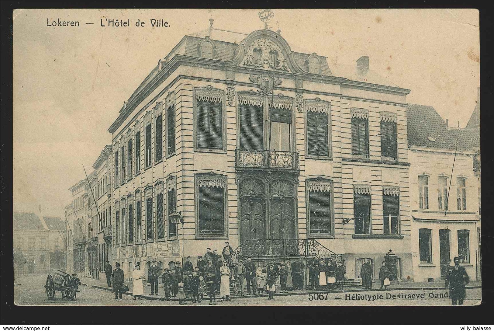 G. CPA - LOKEREN - L'Hôtel De Ville - Carte Animée  - De Graeve 5067  // - Lokeren