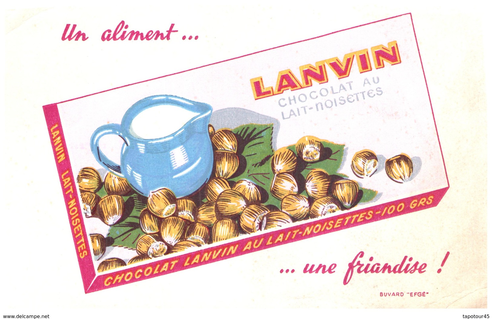 L/Buvard   Chocolat Lanvin (N= 2) - Cacao