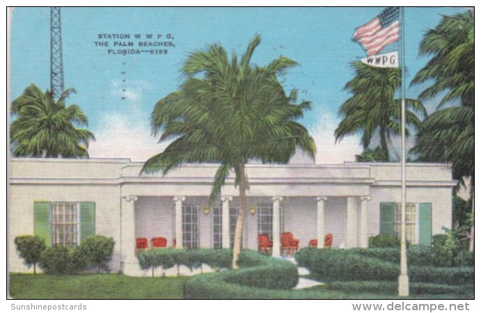 Florida Palm Beach Station W W P G 1949 - Palm Beach